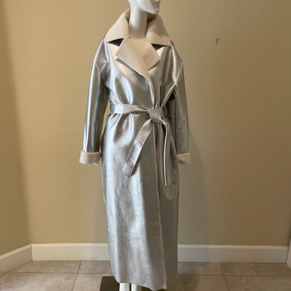 Winter Fashion Thicken Coat Women Metallic Faux Lamb Wool